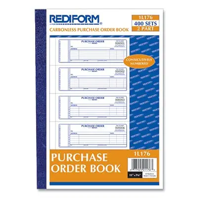 Rediform Purchase Order Book, Manifold Cover, Carbonless Forms, 2.75" x 7" | 400 Sets for Office & School Supplies - view 3
