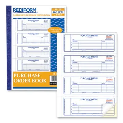 Rediform Purchase Order Book, Manifold Cover, Carbonless Forms, 2.75" x 7" | 400 Sets for Office & School Supplies - view 5