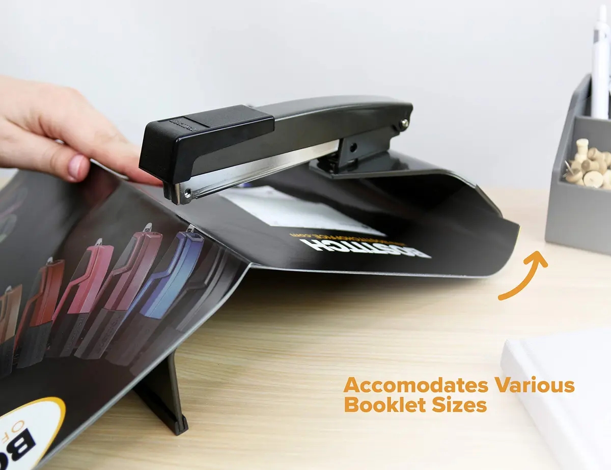 Bostitch Office No-Jam Booklet Stapler, 20 Sheets | No-Jam Technology, Durable Metal - view 2