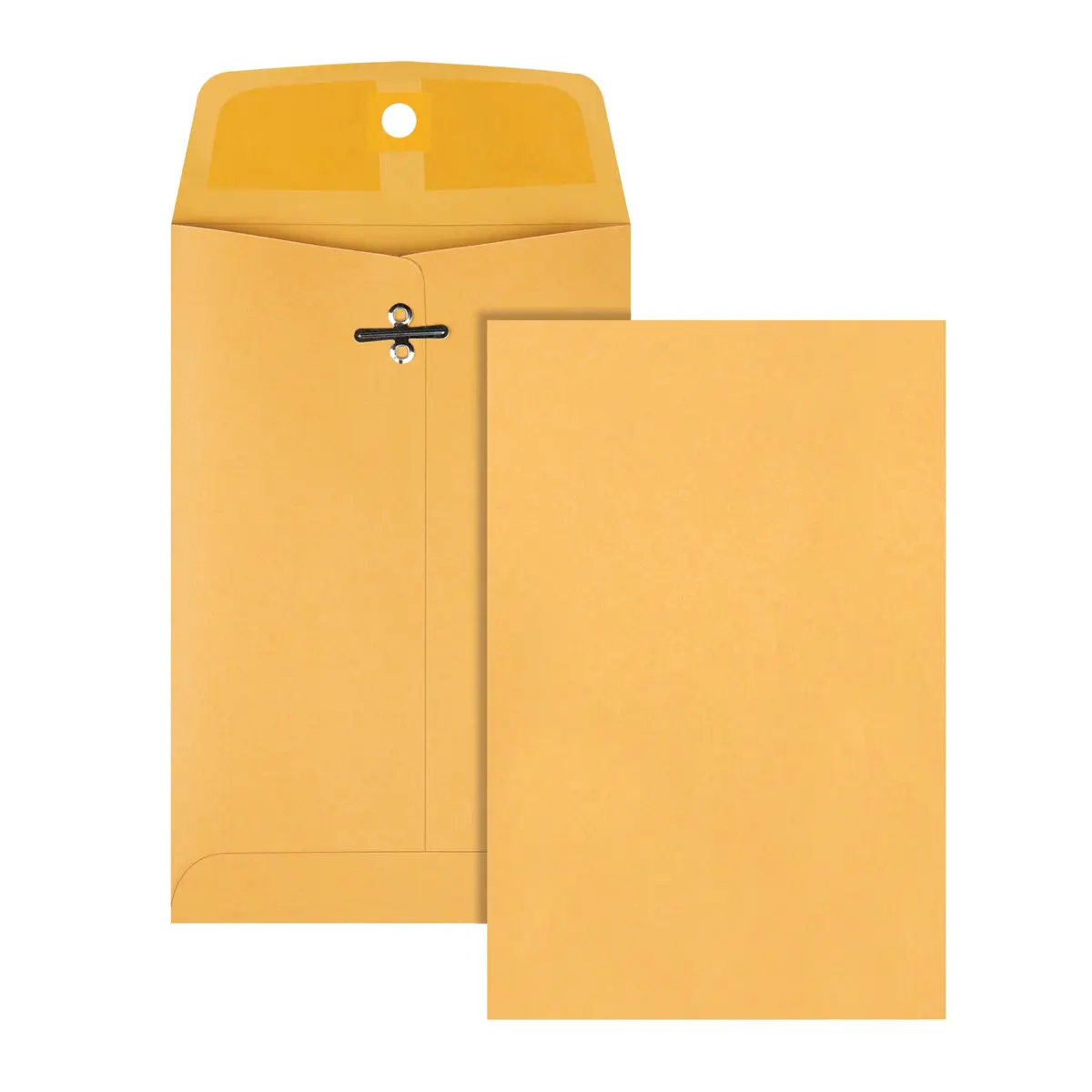 Quality Park 5 x 7-1/2 Clasp Envelopes | Moisture-Activated Gummed Flap, Kraft Paper, 100/Box - view 3