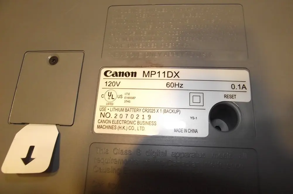 Canon MP11DX Printing Calculator with Durable Keyboard and VFD Display | 22.6cm x 33.3cm (8 9/10" x 13 1/10") - view 4