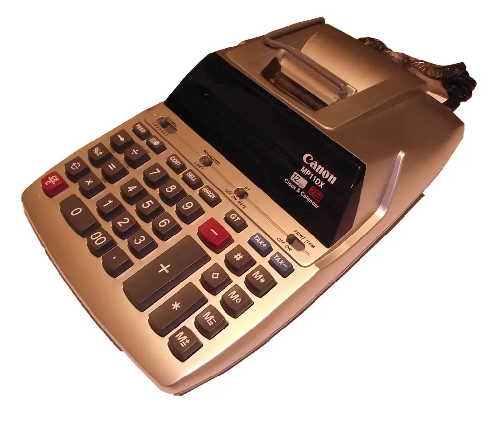 Canon MP11DX Printing Calculator with Durable Keyboard and VFD Display | 22.6cm x 33.3cm (8 9/10" x 13 1/10") - view 2