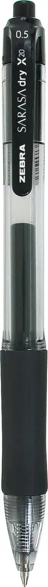 Zebra Pen SARASA X20 Retractable Gel Pen 0.5mm | Fast-Dry, Left-Hand Friendly, 12-Pack - view 2