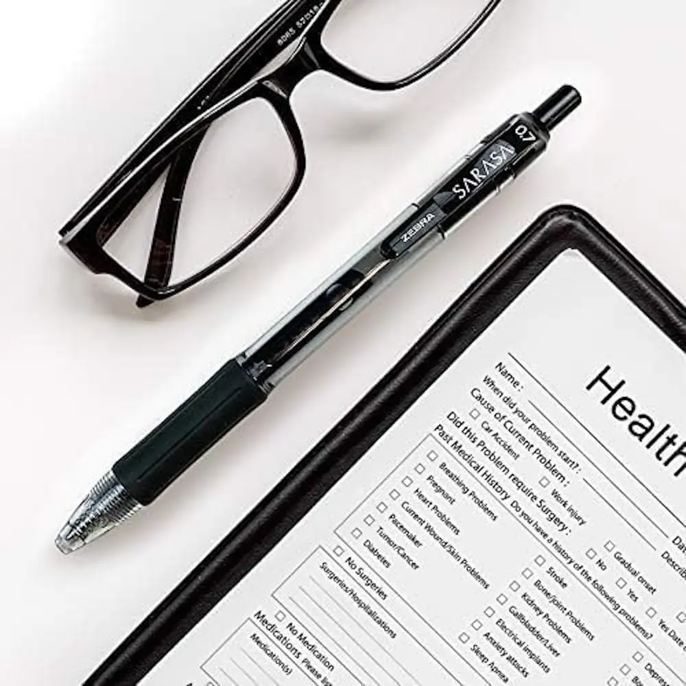 Zebra Pen SARASA X20 Retractable Gel Pen 0.5mm | Fast-Dry, Left-Hand Friendly, 12-Pack - view 3