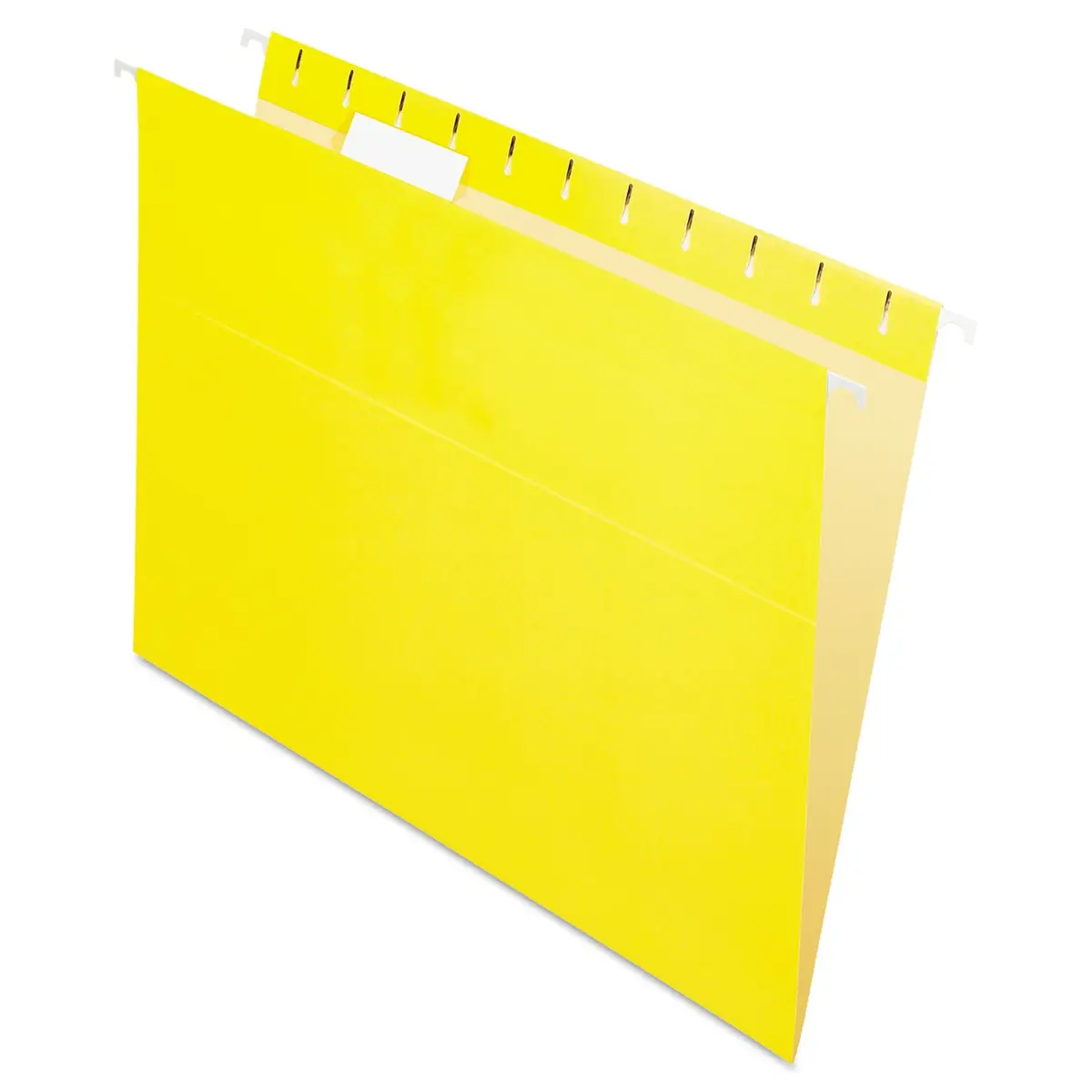 Pendaflex Recycled Hanging Folders Letter Size Yellow 1/5 Cut | Eco-Friendly Office Filing - main product image
