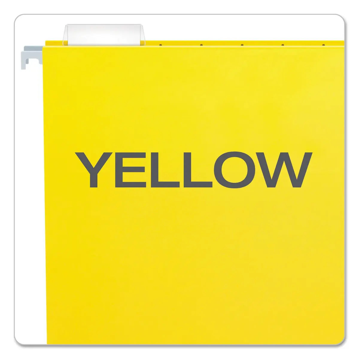 Pendaflex Recycled Hanging Folders Letter Size Yellow 1/5 Cut | Eco-Friendly Office Filing - view 3