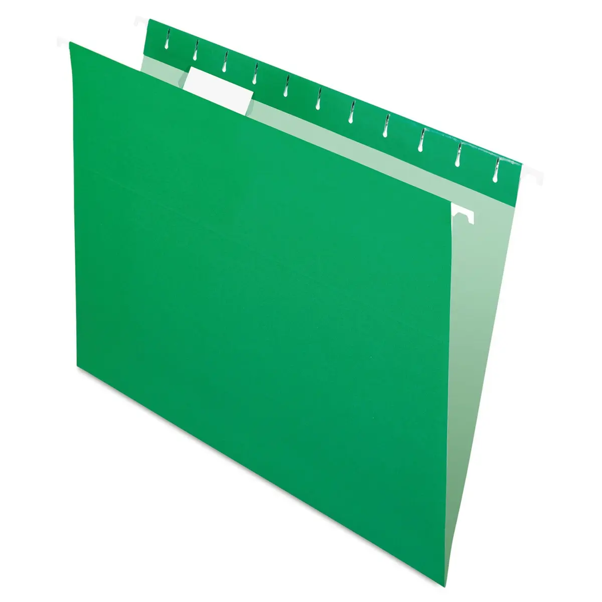 Pendaflex Recycled Hanging Folders Letter Size Bright Green 1/5 Cut | Eco-Friendly Office Storage - main product image