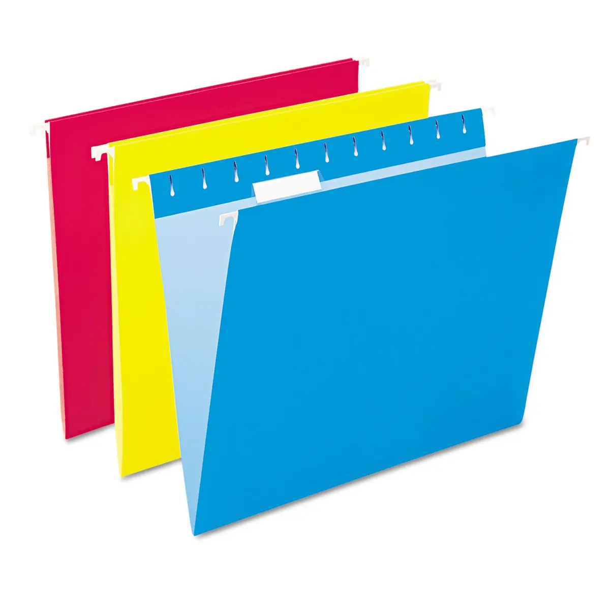 Pendaflex Recycled Hanging Folders Letter Size Assorted Colors 25/Box | Eco-Friendly Office Storage - main product image
