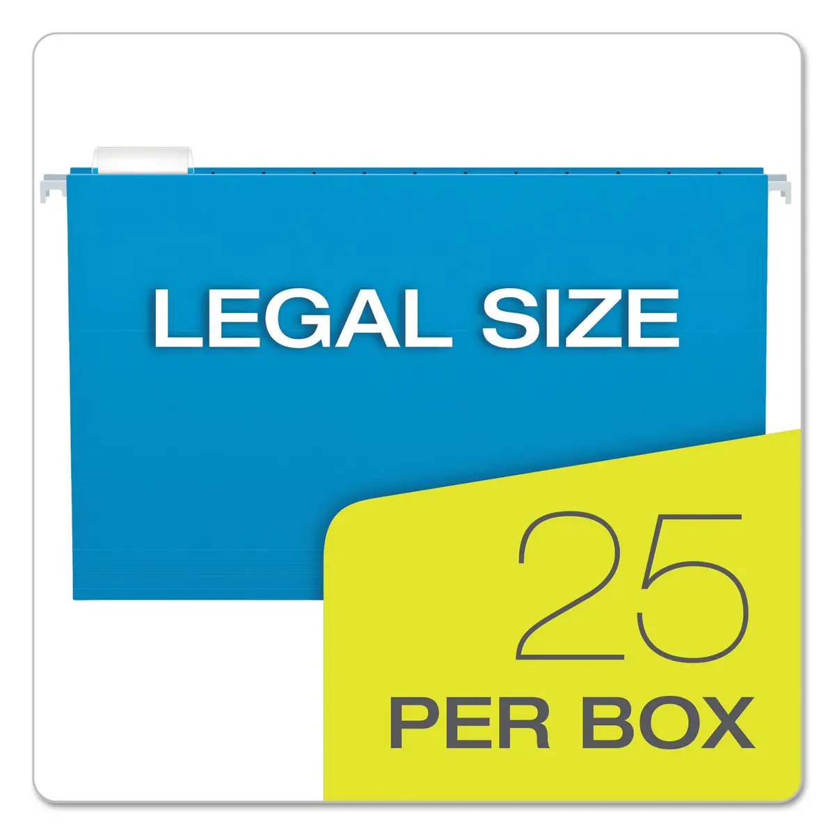 Pendaflex Recycled Hanging Folders Legal Size Assorted Colors 25/BX | Eco-Friendly, Color-Coded Filing - view 4