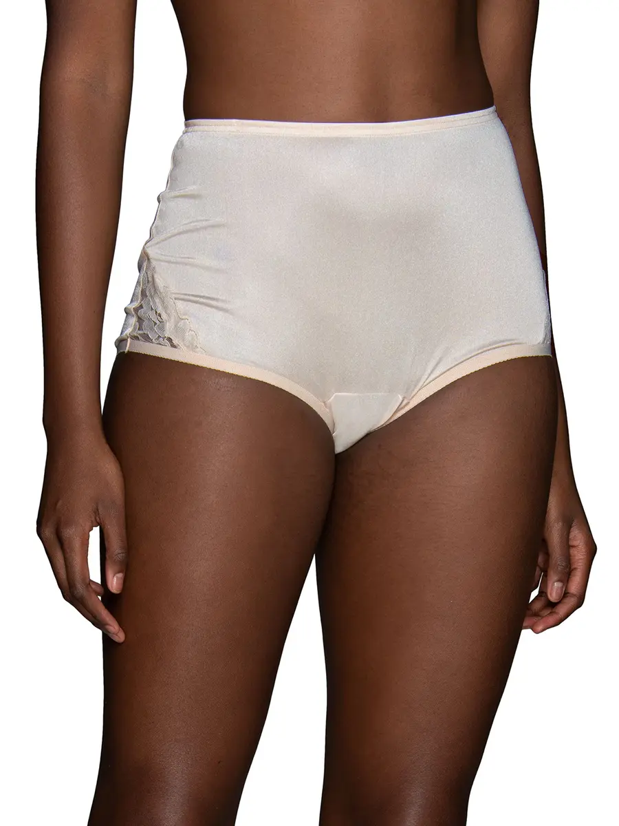 Vanity Fair High Waisted Underwear Full Coverage Nylon Lace 7 | Comfortable Tummy & Rear Support - main product image