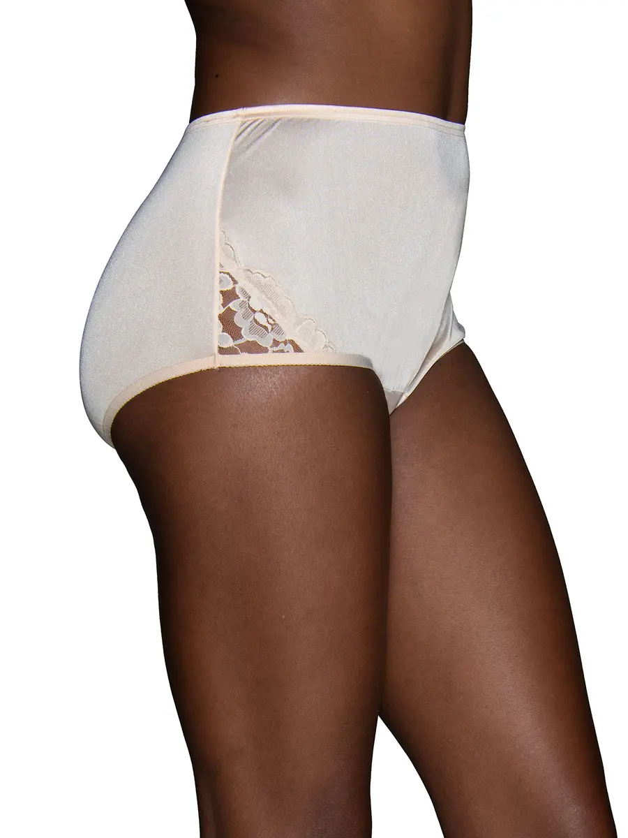Vanity Fair High Waisted Underwear Full Coverage Nylon Lace 7 | Comfortable Tummy & Rear Support - view 2