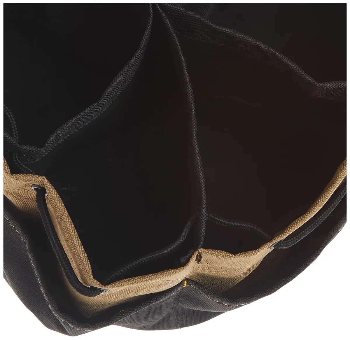 Custom Leathercraft CADDY 18-Pocket Drawstring Bucket Bag, Black | Organizes Tools & Accessories - view 4