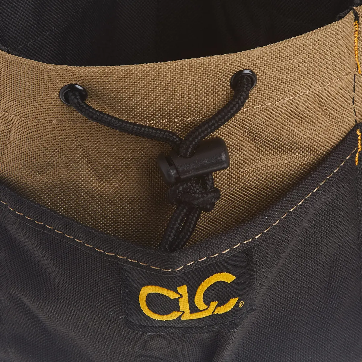 Custom Leathercraft CADDY 18-Pocket Drawstring Bucket Bag, Black | Organizes Tools & Accessories - view 5