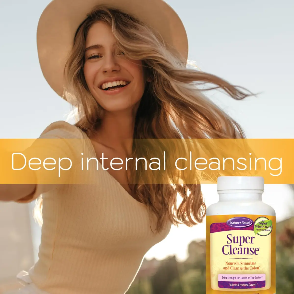Nature's Secret Super Cleanse Herbal Colon Cleanse & Gut Support 100 Tablets (3.75 oz) | Digestive Wellness & Regularity - view 6