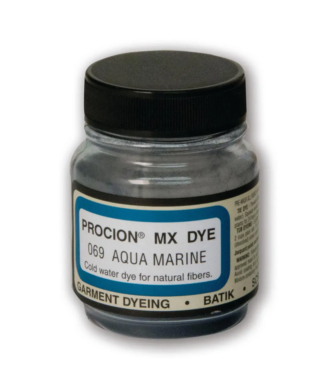 Jacquard Procion MX Fabric Dye Aqua Marine 20ml (0.67 fl oz) | Cold Water Fiber Reactive Dye for Cotton & Natural Fibers - main product image