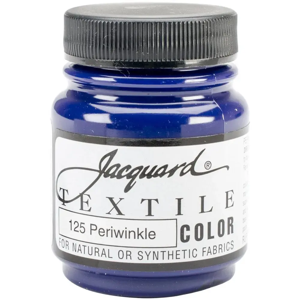 Jacquard Textile Color Periwinkle Fabric Paint 65.7ml (2.25 Fl Oz) | Permanent, Soft-Finish, Indoor & Outdoor Use - main product image