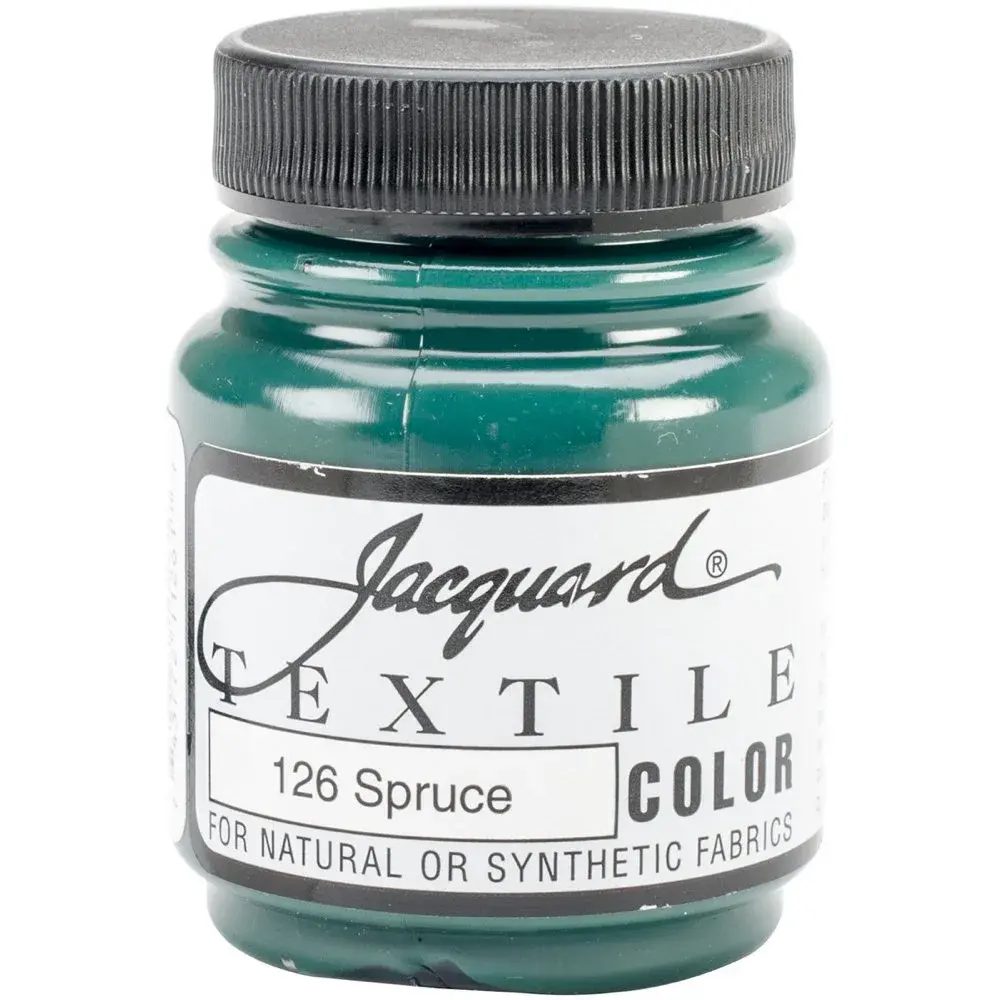 Jacquard Textile Paint Spruce 2.25 Fl Oz (67 ml) | Permanent Fabric Color for All Fibers - main product image