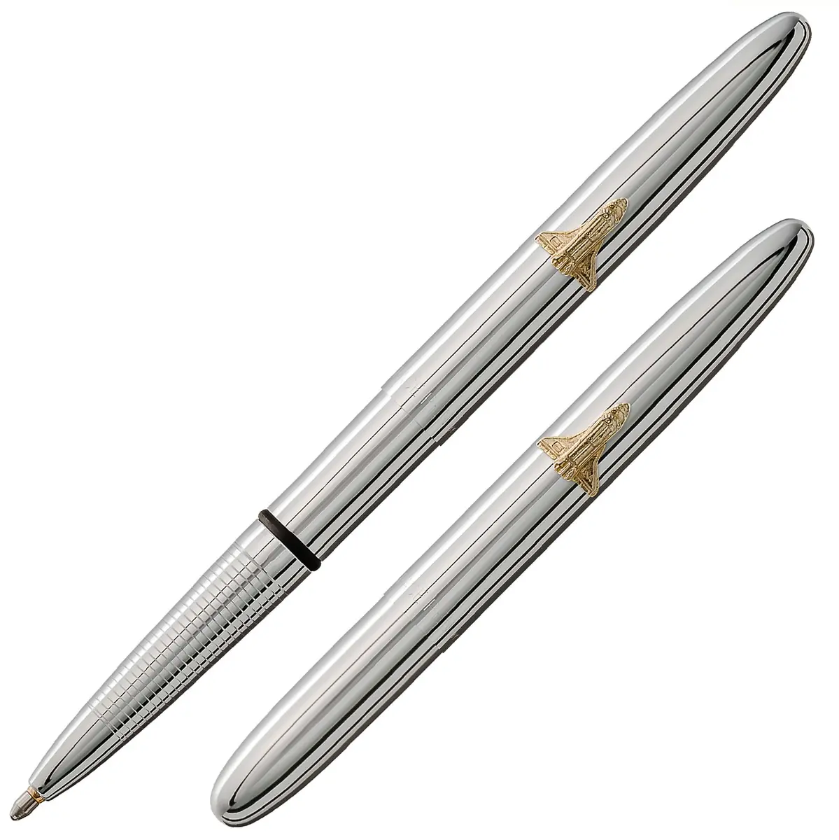 Fisher Space Pen Chrome Shuttle Emblem Pressurized Ballpoint Bullet Pen - main product image