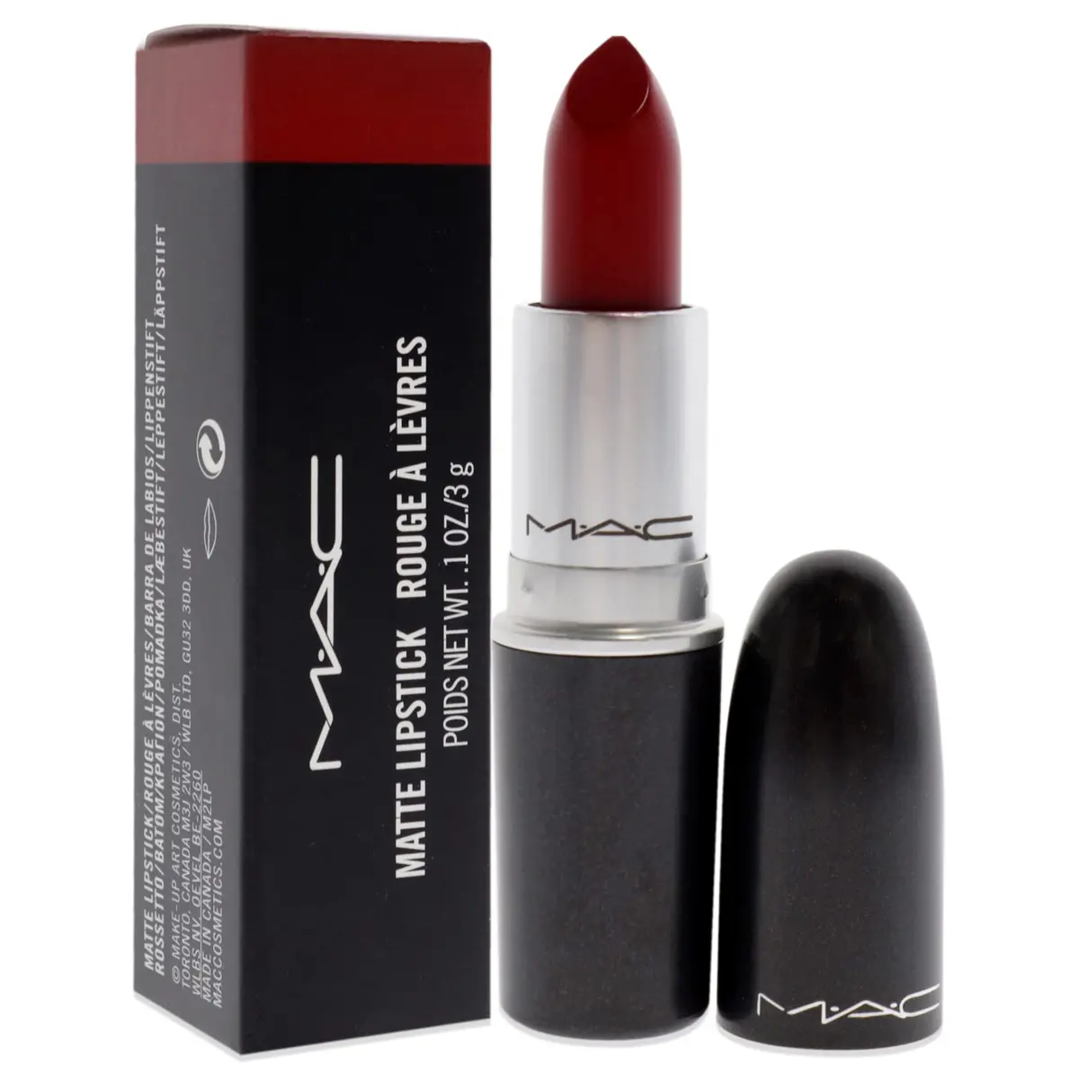 MAC Lipstick - Fresh Moroccan (Frost) -3g/0.1oz | Frost Finish, Hydrating, Moisturizing — Russian Red - view 3