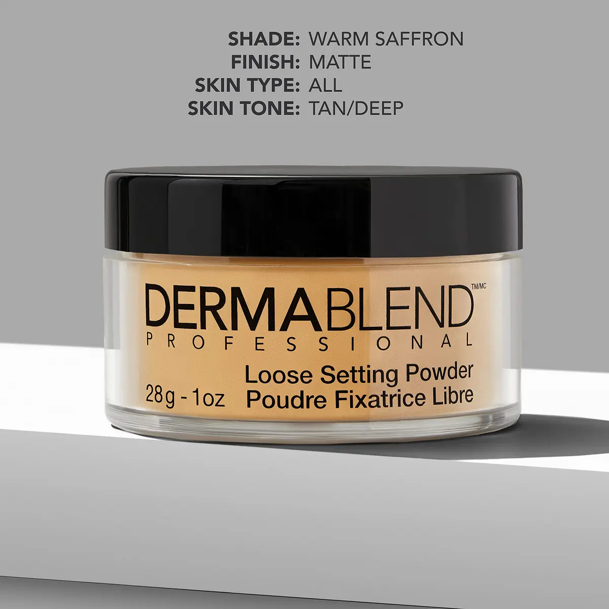 Dermablend Loose Setting Powder, Warm Saffron 1 Oz | Flawless Matte Finish for All Skin Types - view 4