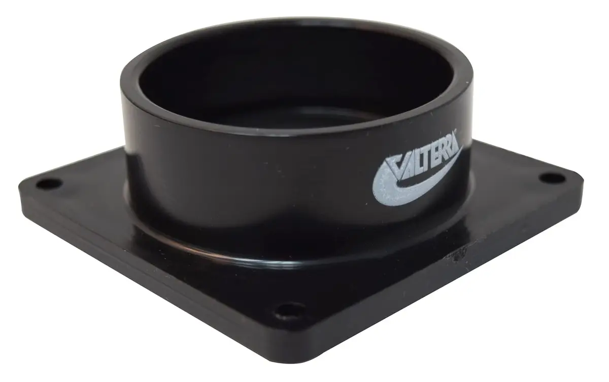Valterra 2" Slip Hub Flange Black | Connects RV Sewer Hoses Securely - main product image