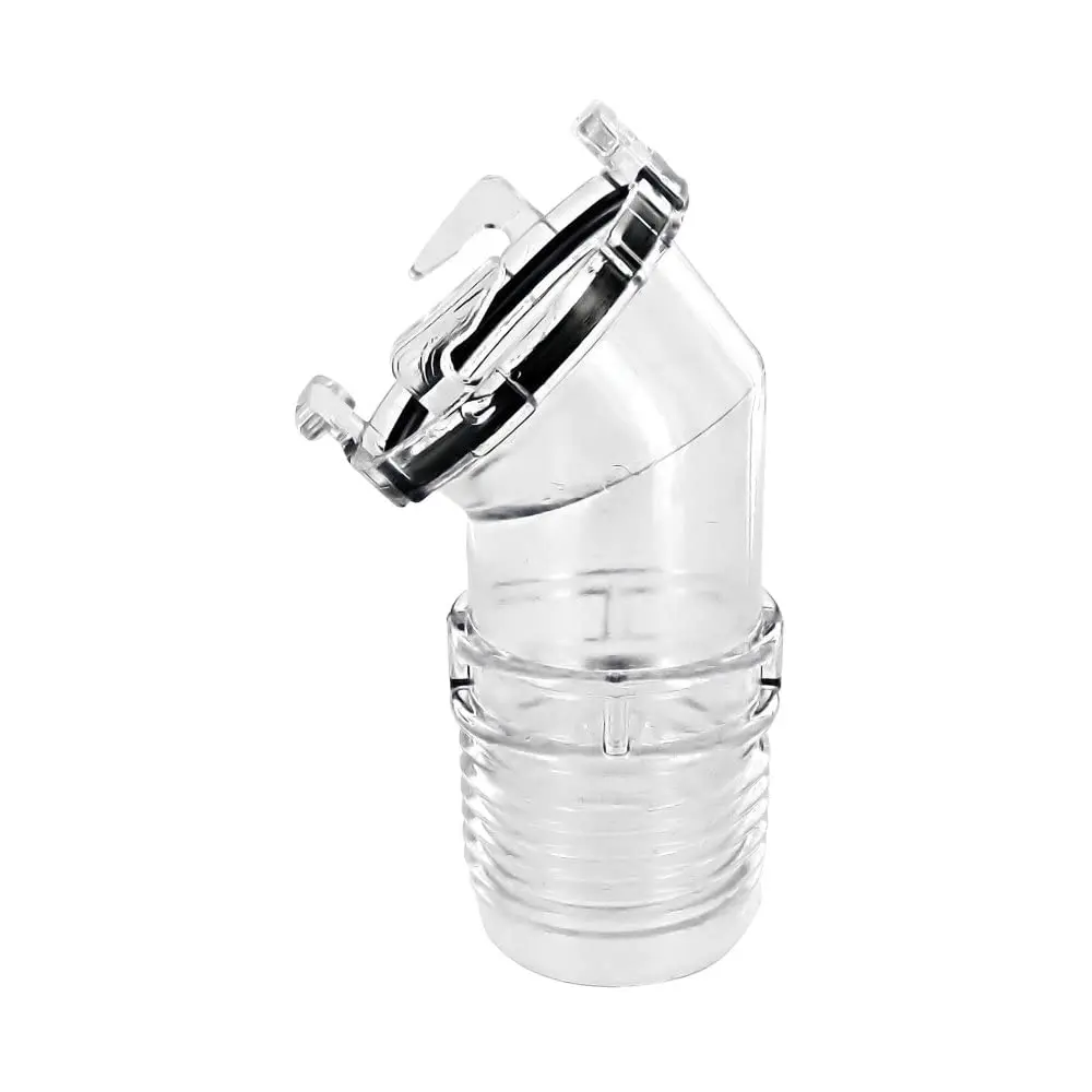 Valterra Clearview 45° Threaded Hose Adapter 7.7cm (3.04" ID) | Connects RV Drain Hoses Securely - main product image