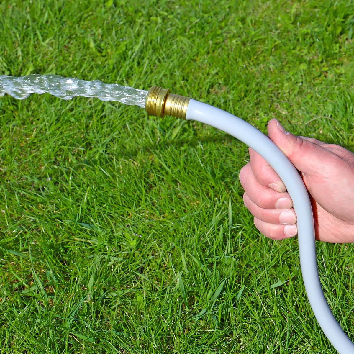 Valterra Flushing Hose for RVs 1/2" x 25' Gray | Durable Gray Water Drainage Hose - view 6