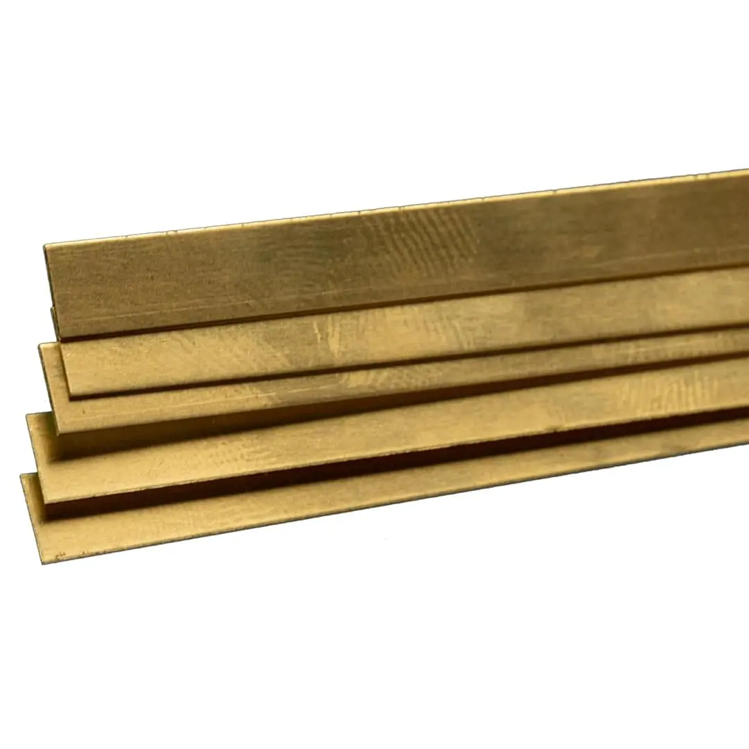 K & S Precision Metals Brass Strip 9709 0.016" Thick 1/4" Wide 36" Long | Durable, Versatile DIY & Electrical Metal - main product image