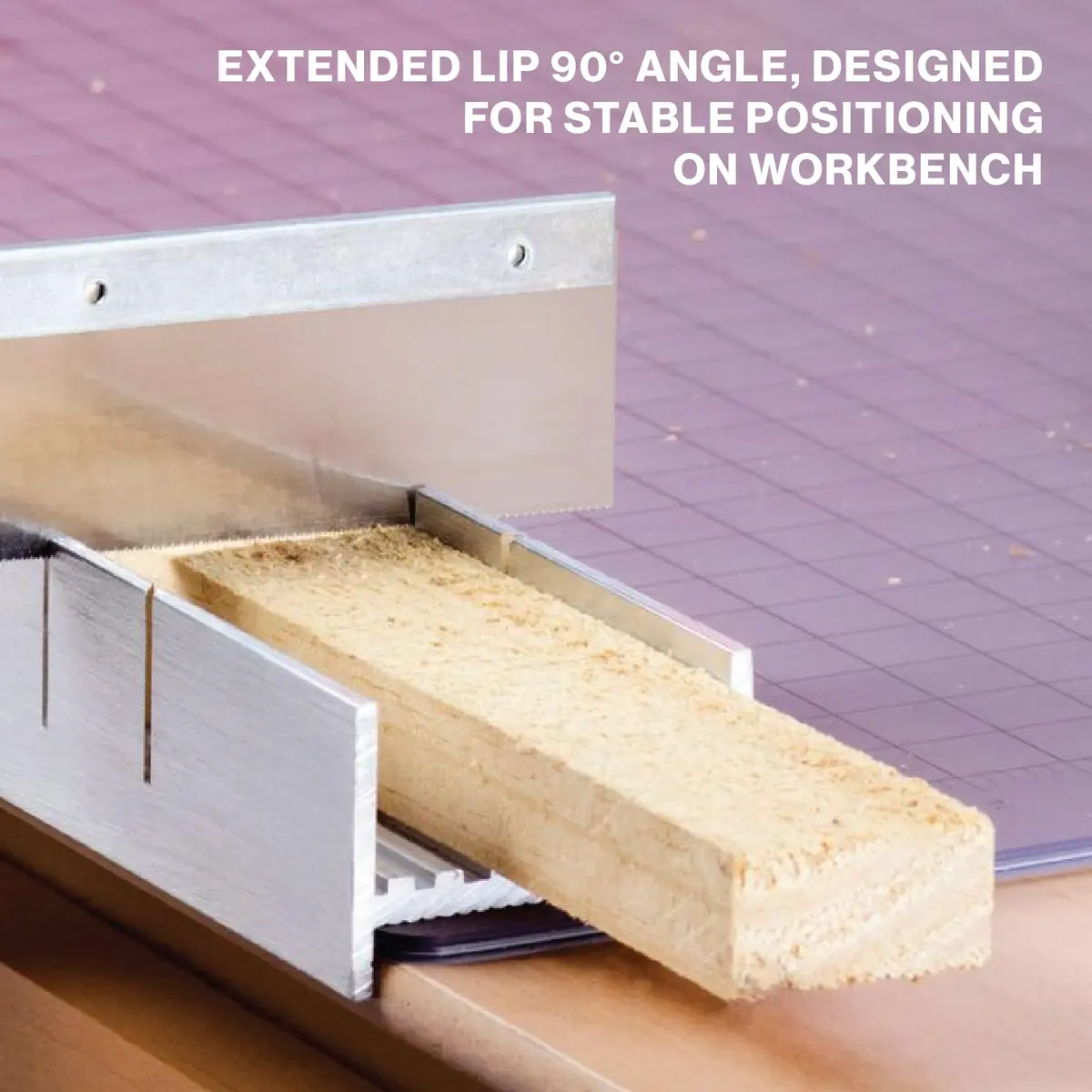 Excel Blades 6-Inch Aluminum & Steel Mitre Box | Precision Cuts for Wood, Plastic, Soft Metals - view 7