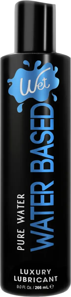Wet Silver Water-Based Lubricant 266ml (9 fl oz) | Long-Lasting, Original Formula - main product image