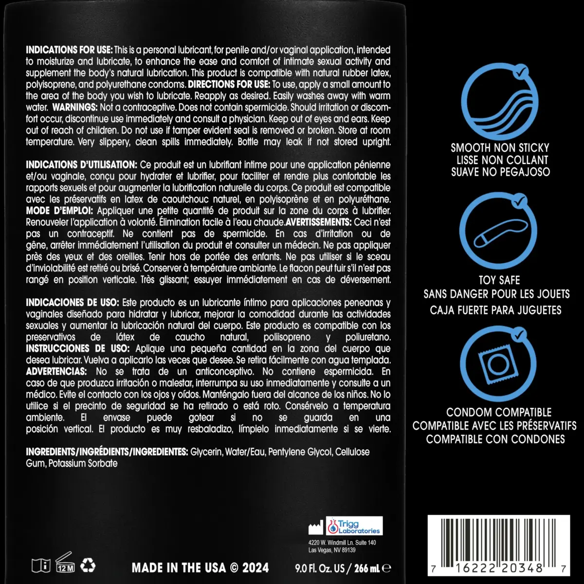 Wet Silver Water-Based Lubricant 266ml (9 fl oz) | Long-Lasting, Original Formula - view 2
