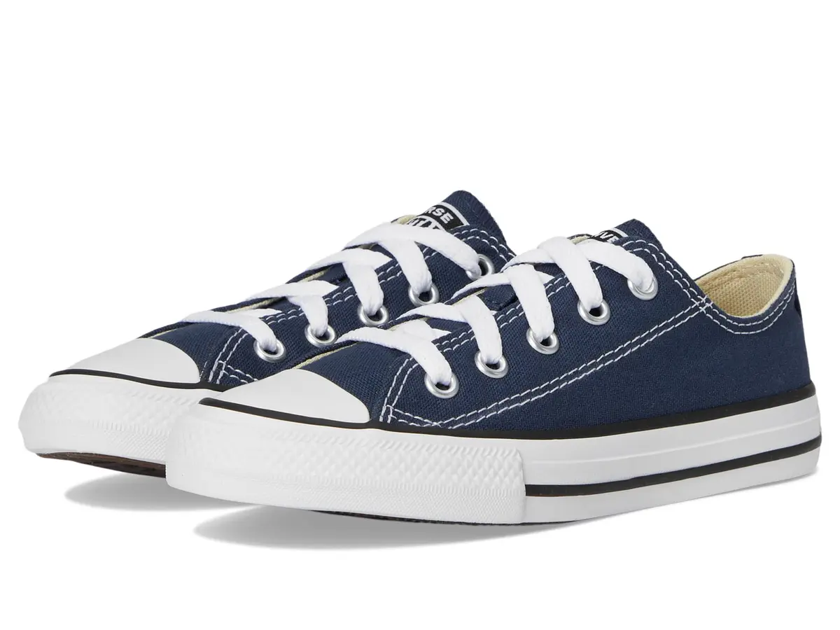 Converse Chuck Taylor All Star Core Ox Little Kid Navy 12 | Classic Canvas & Foam Support - main product image