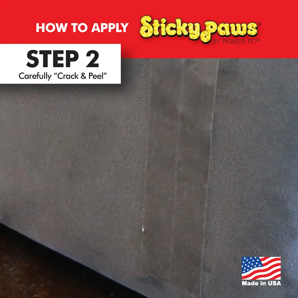 Pioneer Pet Sticky Paws Cat Training Aid - Deter Scratching - Transparent Sticky Sheets (2" x 12") - view 2