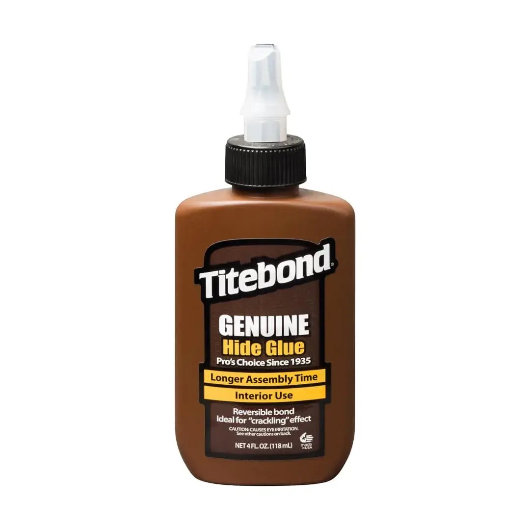 Titebond Genuine Hide Glue, 4 fl oz (118 ml) | Amber Liquid for Woodworking - main product image