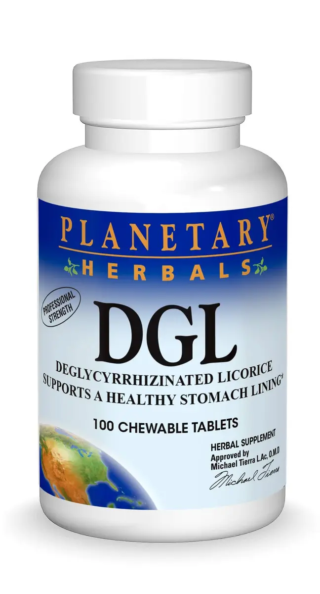 Planetary Herbals DGL Licorice Tablets 100 Count | Supports Digestive Tract & Adrenal Function - main product image