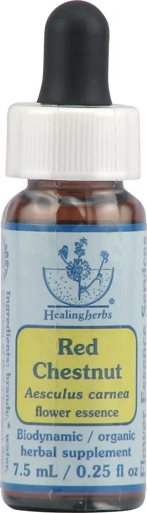 FLOWER ESSENCE SERVICES Red Chestnut Herbal Supplement Dropper 0.25 Fl Oz | Supports Calm & Compassionate Awareness - main product image