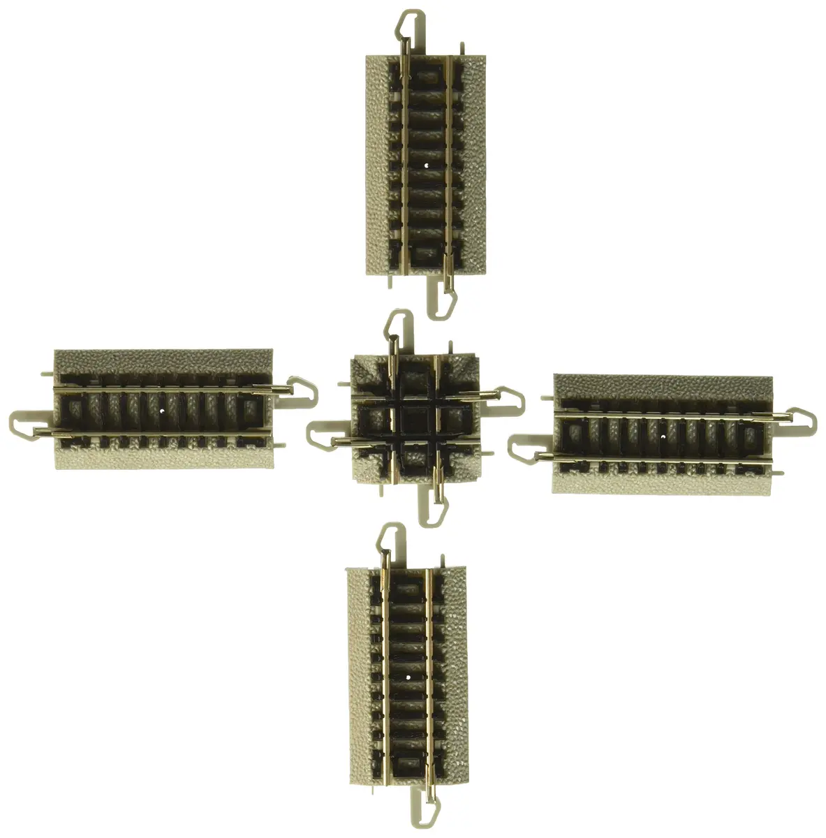 Bachmann Trains 90 Degree Crossing Nickel Silver Rail with Roadbed N Scale | Easy Assembly & High Detail - main product image