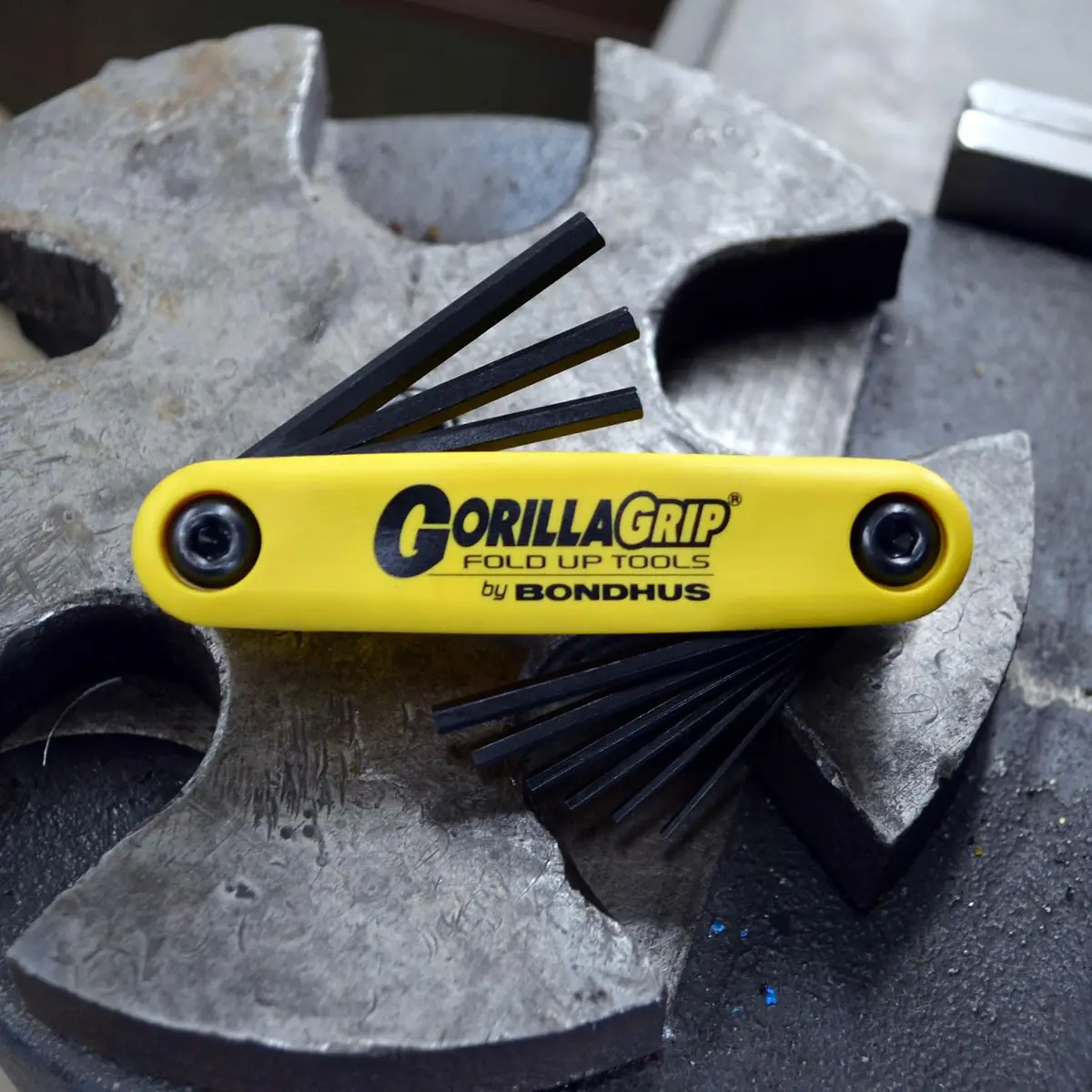 Bondhus GorillaGrip Hex Fold-up Keys Set of 9 | Up to 20% Stronger USA Steel, Rust-Resistant, 0.050-3/16-Inch - view 7