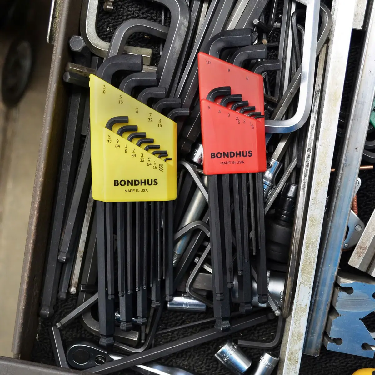 Bondhus 20599 Stubby Ball End Hex Key Set 1.5-10mm (0.050-3/8") | 20% Stronger Protanium Steel - view 8