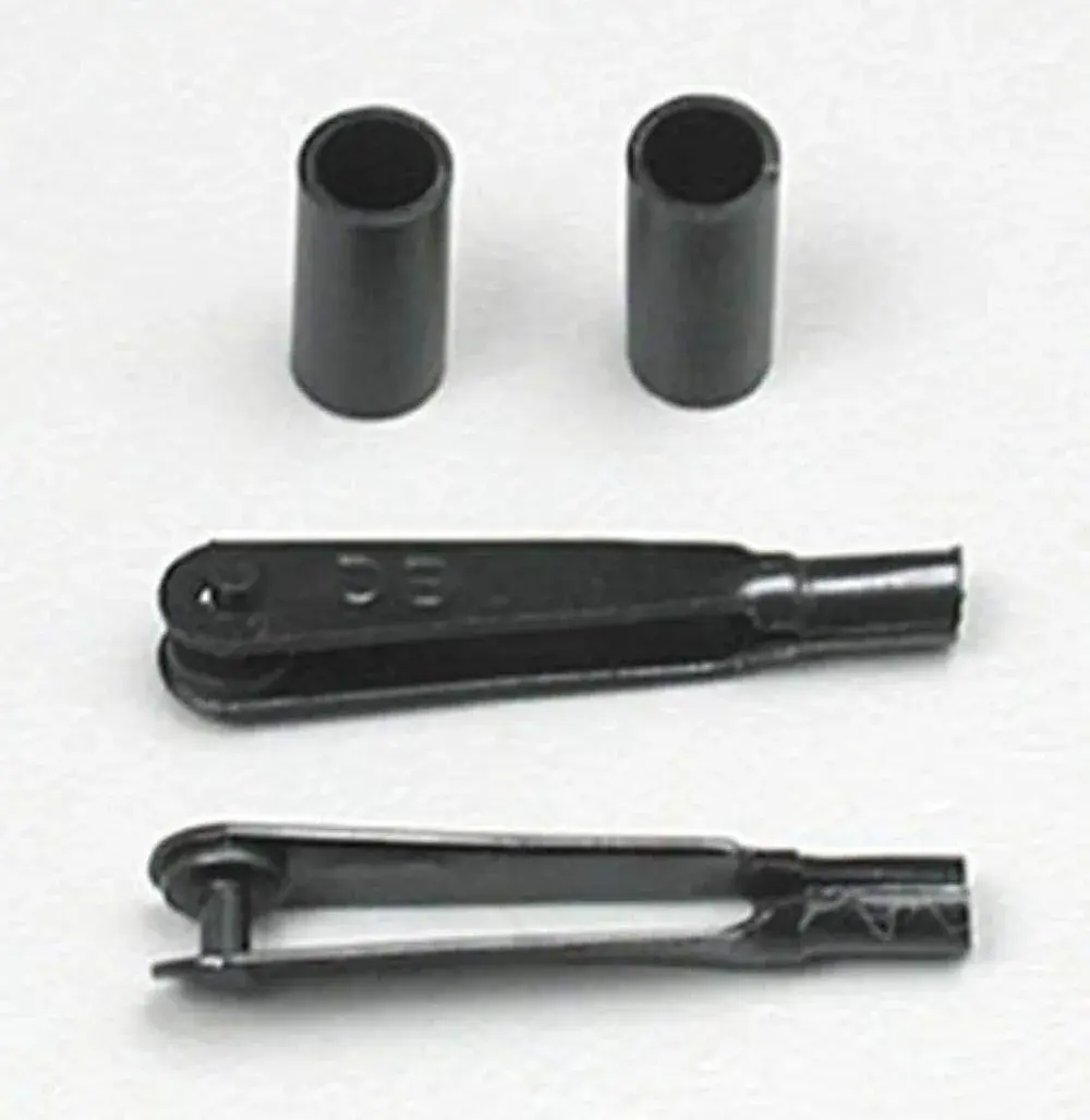 DU-BRO 2-56 Spring Steel Kwik-Link Clevis (2-Pack) | Ideal for Control Linkage Hook-up - main product image