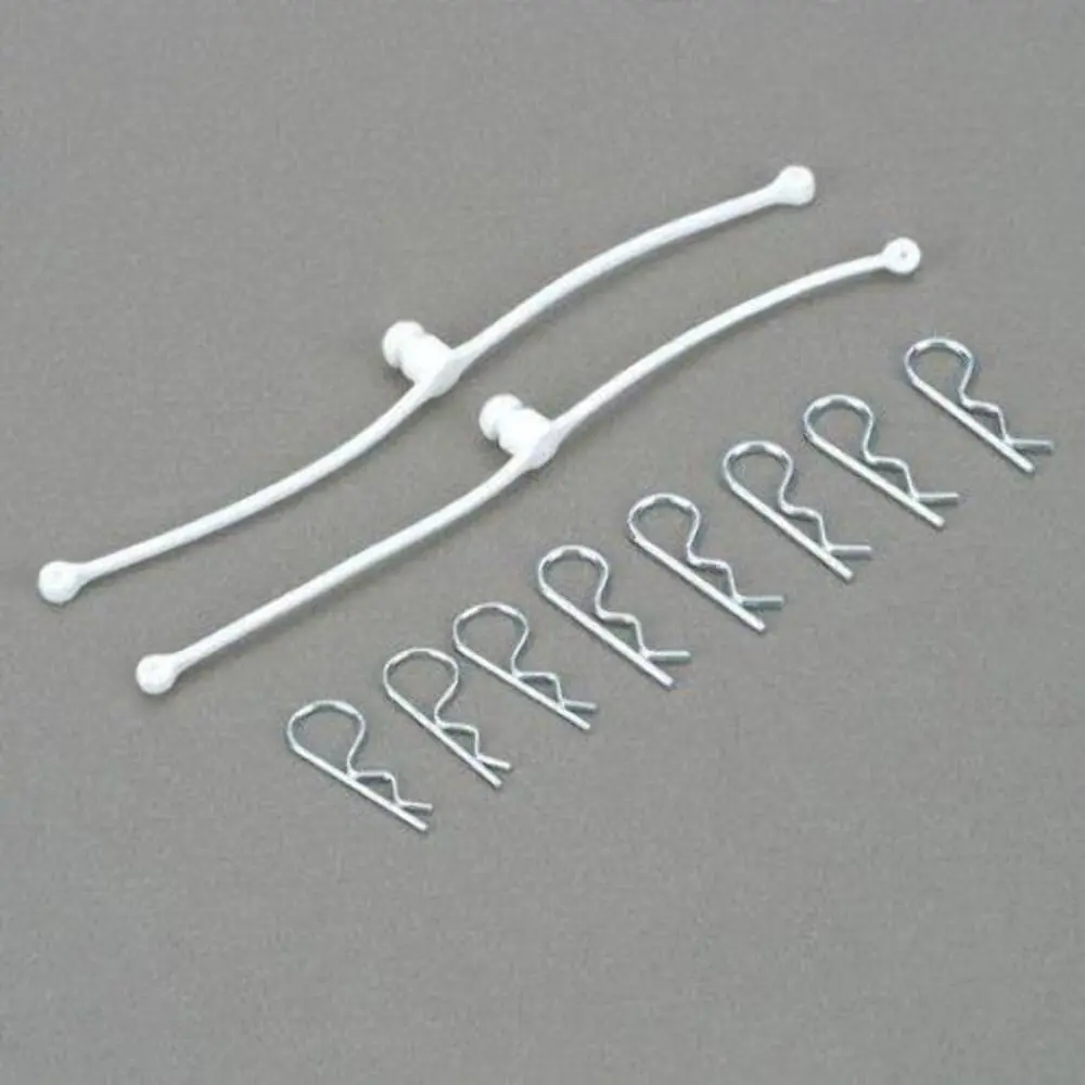 DU-BRO White Body Klip Retainer Set (2-Pack) | Mechanical Fastener for RC Vehicles - view 2
