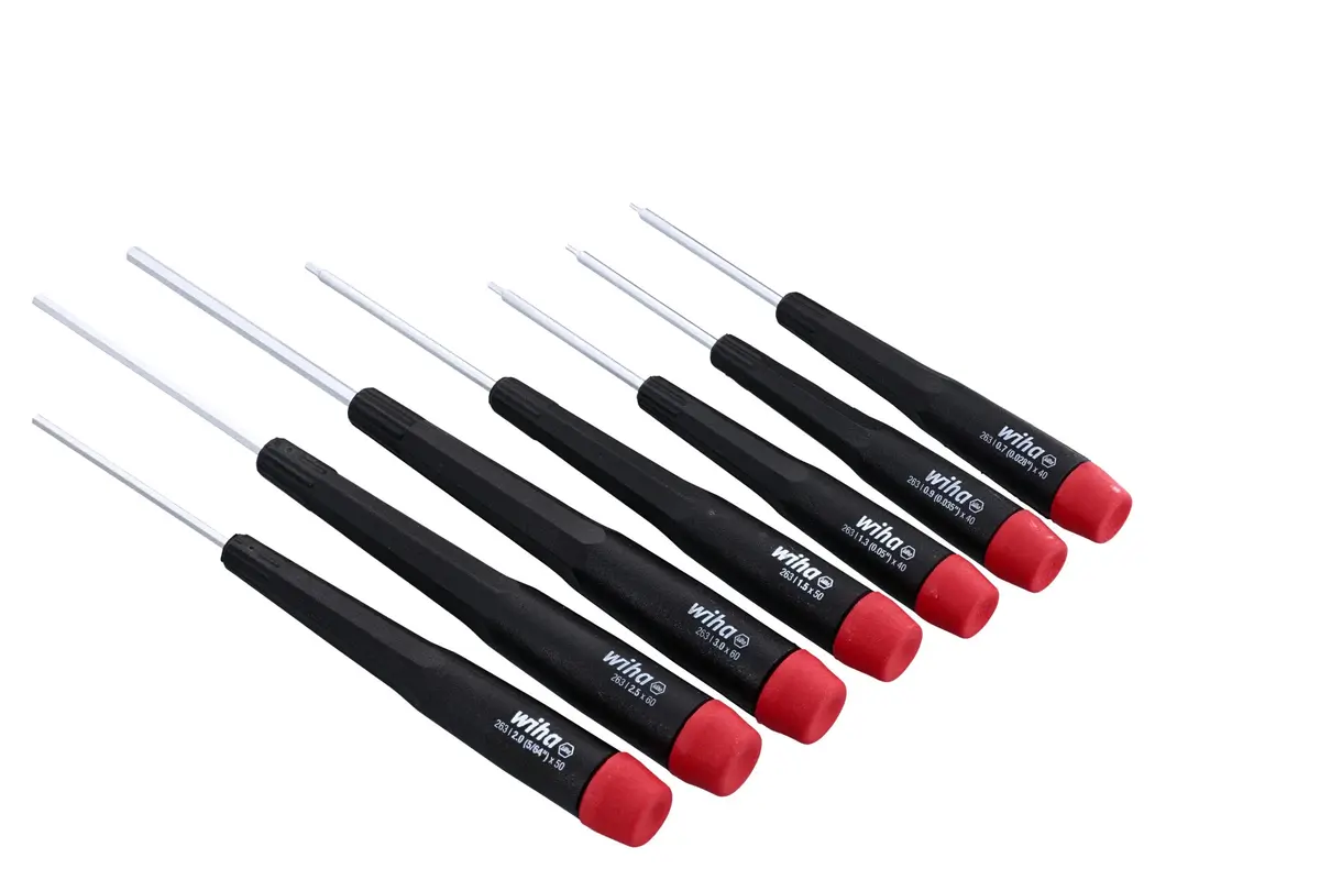 Wiha Screwdriver Set, Hex Metric, 7 Piece | Precision Handle for Accurate Fastening - view 4