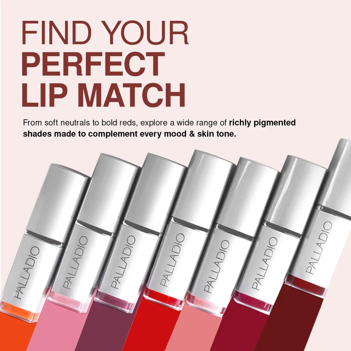 Palladio Herbal Lipstick Silver Rose | Rich Pigmented Creamy Formula with Aloe Vera, Chamomile & Ginseng - view 6