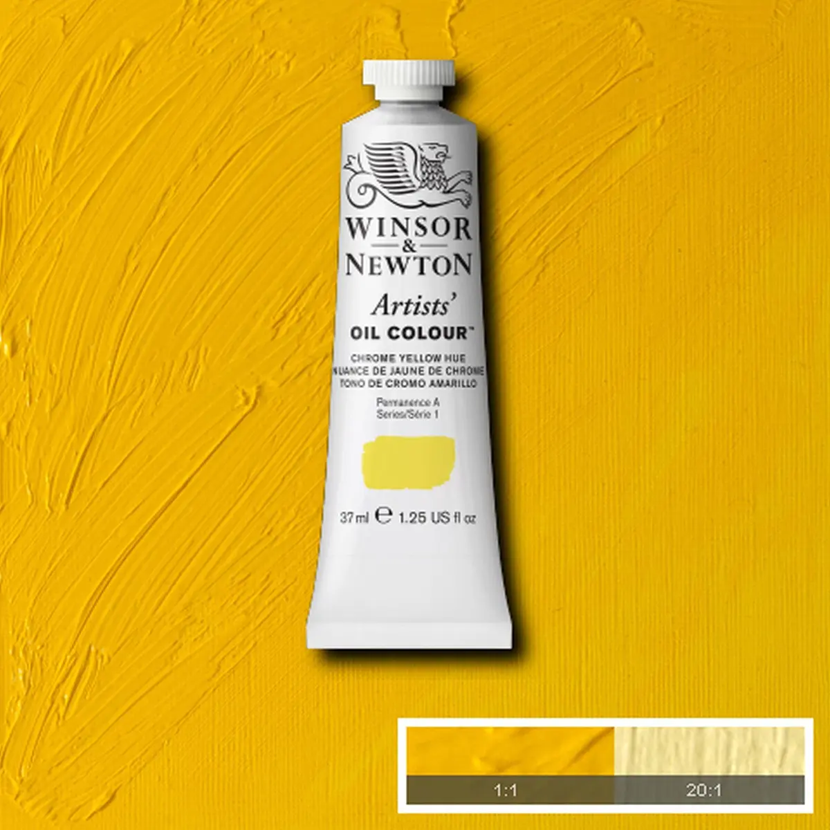 Winsor & Newton Artists' Oil Paint Chrome Yellow Hue 37ml (1.25 Fl Oz) | Professional Grade Pigment - view 3