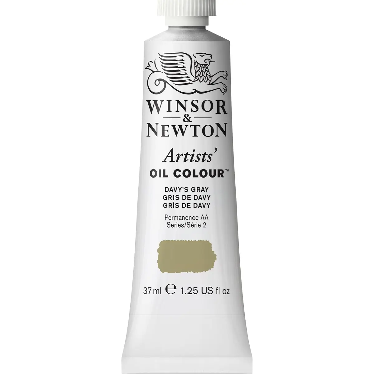 Winsor & Newton Artists' Oil Paint Davy's Gray 37ml (1.25 Fl Oz) | Professional Grade Single Pigment Color - main product image