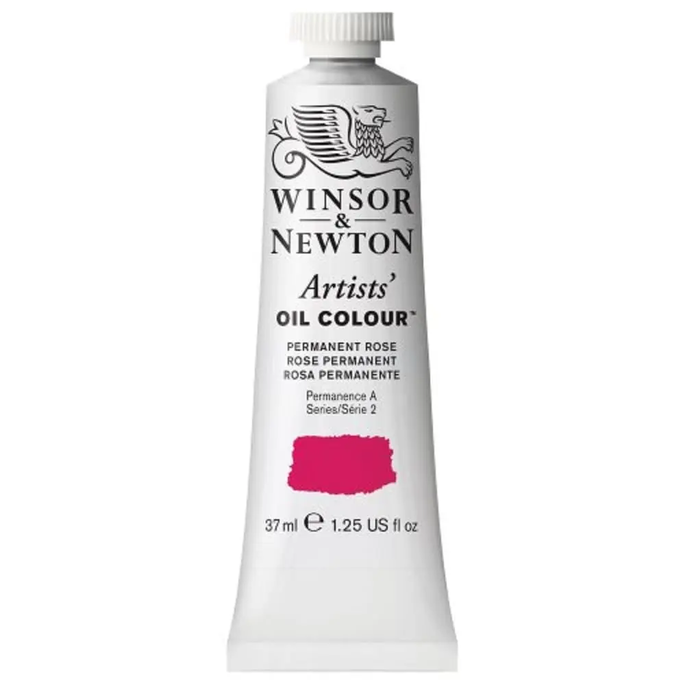 Winsor & Newton Artists' Oil Paint Permanent Rose 37ml (1.25 Fl Oz) | Professional Grade Pigment - main product image