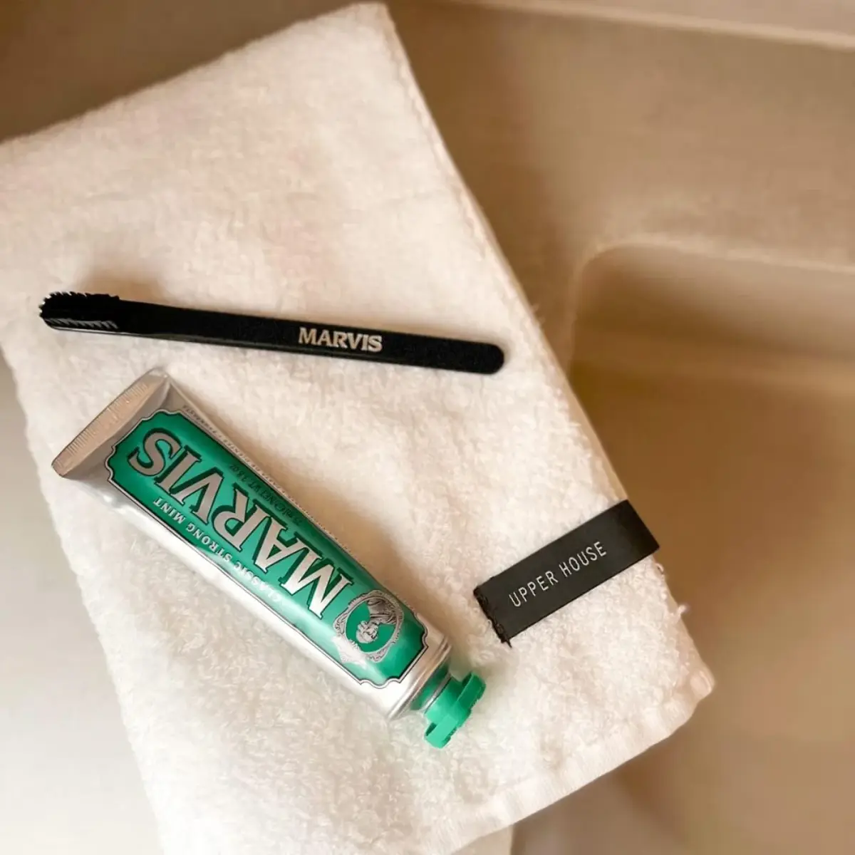 Marvis Classic Strong Mint Toothpaste 108g (3.8 oz) | Fluoride-Free, Vegan, Made in Italy - view 2