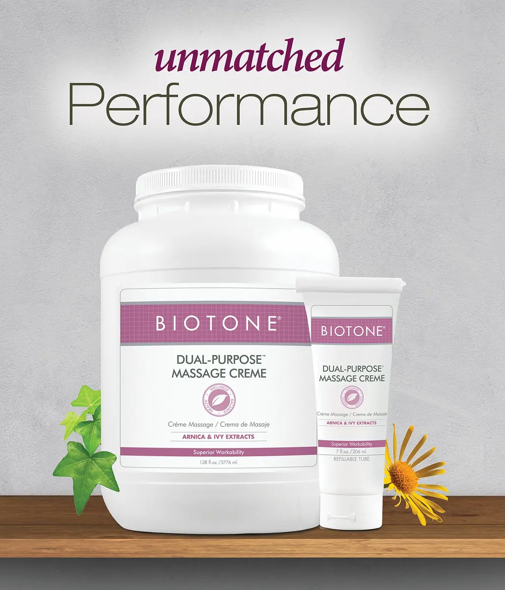 BIOTONE Dual-Purpose Massage Crème 128 Ounce | Effortless Glide, Skin Benefits, USA Made - view 3