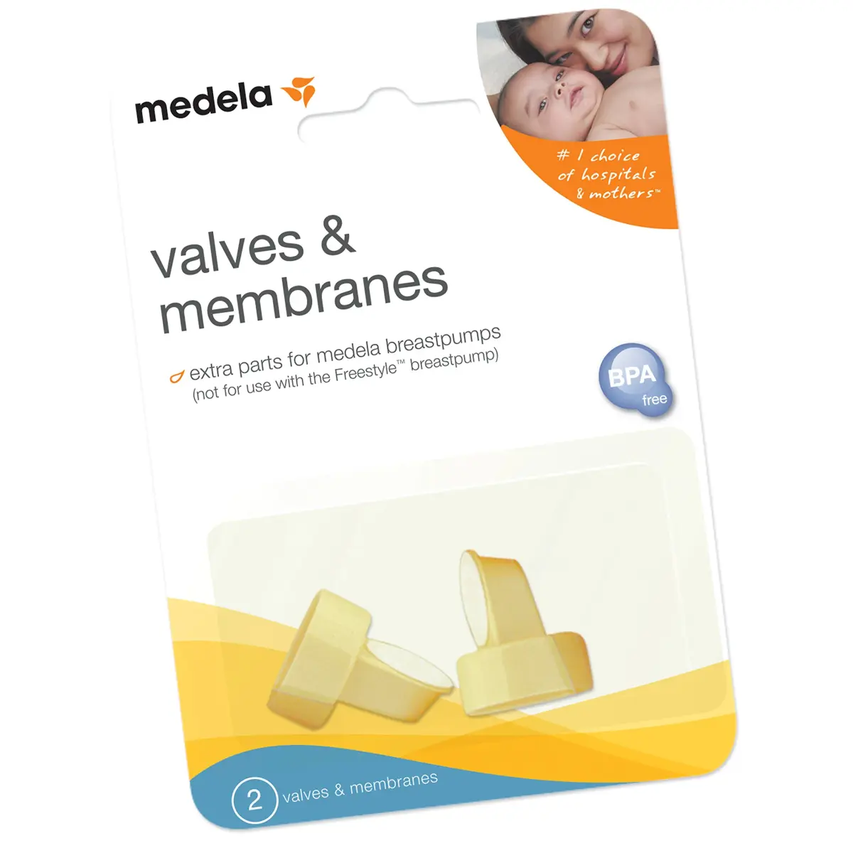 Medela Authentic Replacement Valves and Membranes for Pump in Style, Swing, Symphony, Sonata | 2 Count (Pack of 1) - view 2