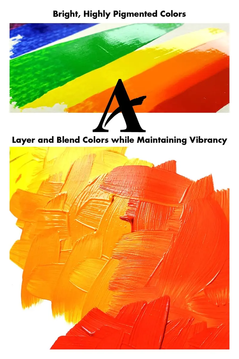 Grumbacher Academy Acrylic Paint, Gloss, 90ml (3 Fl Oz) | ASTM Lightfastness 1-Excellent - view 4